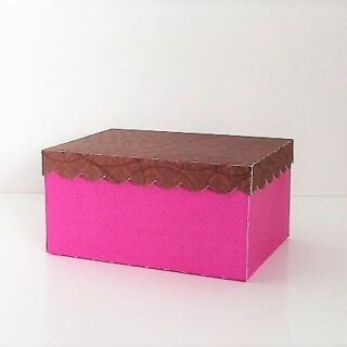 3x4x2 SVG Box Base or 4x3x2 SVG Box Base - 1/2 Inch Scalloped Lid