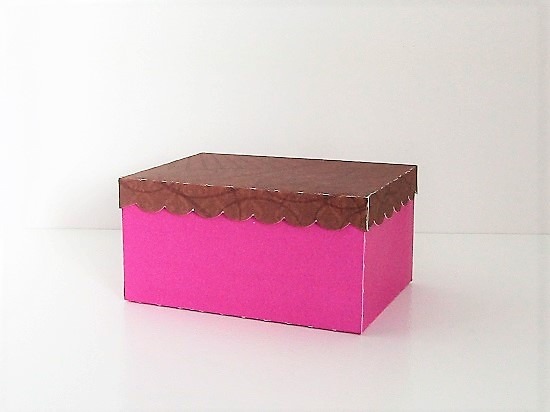 3x4x2 SVG Box Base or 4x3x2 SVG Box Base - 1/2 Inch Scalloped Lid