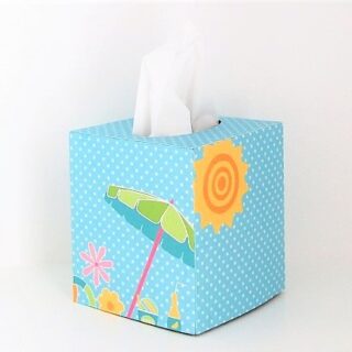 SVG Cube Tissue Box Cover / FCM Cube Tissue Box Cover