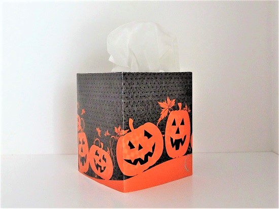 Yeaqee 6 Packs Halloween Tissue Cube Box Facial Tissues Halloween