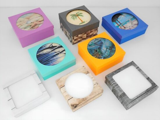 Horizontal SVG Coaster Gift Box Sets