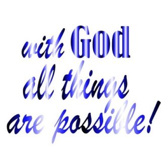 SVG With God All Things Are Possible (Blue) - PNG, JPG, PDF