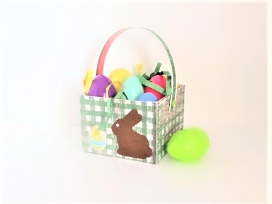 3D SVG Easter Basket Set | SVG Template | 3D Box