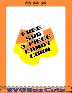 FREE SVG 3 Piece Candy Corn - PNG and JPG included