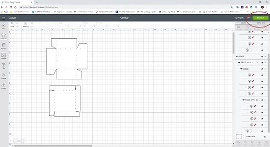 cut SVG boxes using Cricut - Make It