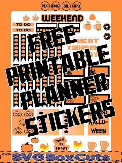 FREE Halloween Printable Planner Stickers