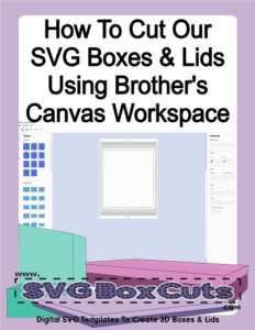 Box with lid template, square box with lid, Cricut, SVG, PDF