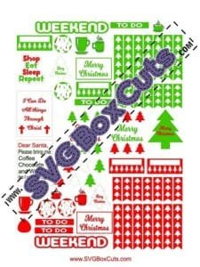 Free Printable Christmas Planner Stickers