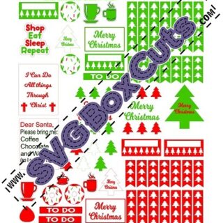 Free Printable Christmas Planner Stickers