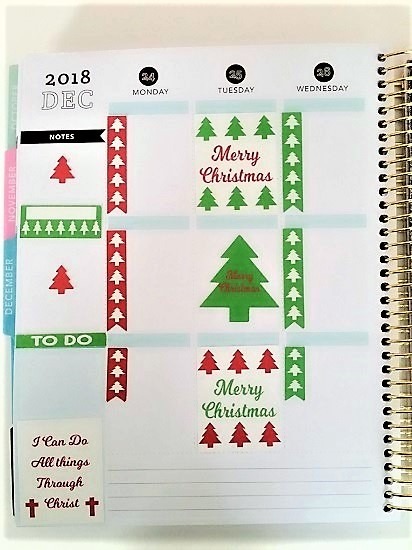 Christmas Printable Planner Stickers - Planner 1