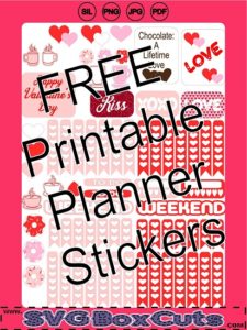 Free Printable Valentine's Day Planner Stickers