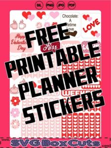 Free Valentine's Day Planner Stickers - Printable
