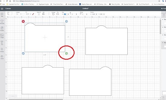 SVG Index Divider Templates - Cricut - Resize by dragging arrow