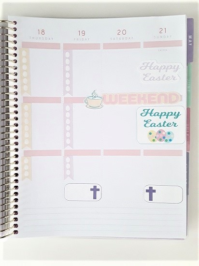 Printable Easter Planner Stickers - Layout 1