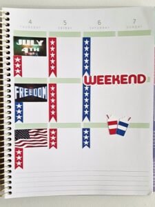 FREE 4th Of July Printable Planner Stickers