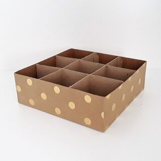 SVG Box Divider - 9 compartment in 6x6x2 SVG Box