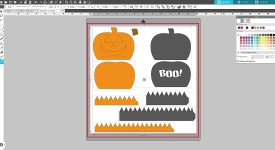 Silhouette Resizing SVG 3D Pumpkin Box - group all templates