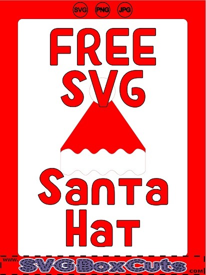 FREE SVG Sant Hat / FREE PNG Santa Hat / FREE JPG Santa Hat