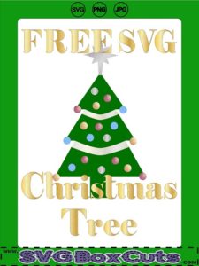 FREE SVG Chrstmas Tree - PNG and JPG included