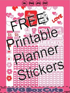 FREE Printable Valentine's Day Planner Stickers - 2020