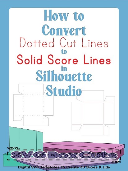 Instructions on How to Convert Cut Lines to Score Lines in Silhouette Studio