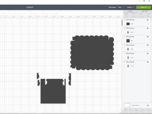Scalloped SVG Box Lid template in Cricut Design Space