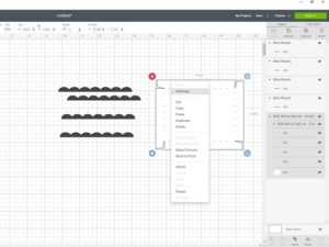 Copy and paste scallops for scalloped lid using Cricut Design Space.