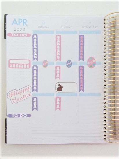 Free Easter Printable Planner Stickers in Planner - Page 1