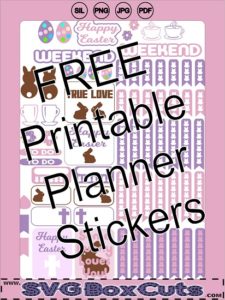 FREE Easter Printable Planner Stickers