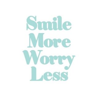 FREE SVG - Smile More Worry Less - PNG, JPG, PDF