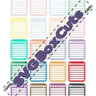 Blessings Printable Planner Stickers