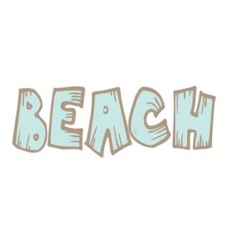 SVG Beach - PNG, JPG, PDF included