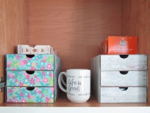 SVG K-Cup Storage Drawer inside cabinet