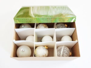 Organize Ornaments with SVG Memory Box Set as 9 Count Ornament Storage Box