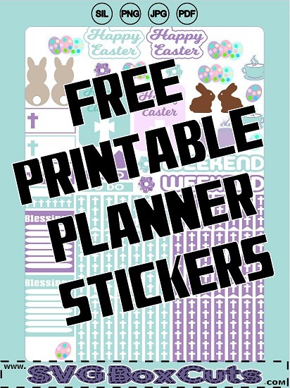 FREE Printable Religious Easter Planner Stickers