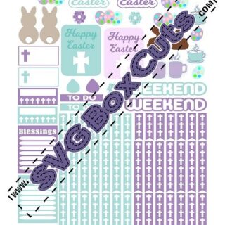 Religious Easter Printable Planner Stickers