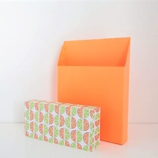 5.5x1x7 SVG Box Base Angled to 5.5x1x5 - 2.5 inch lid