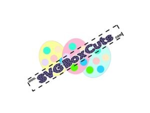 SVG Easter Eggs - PNG and JPG included