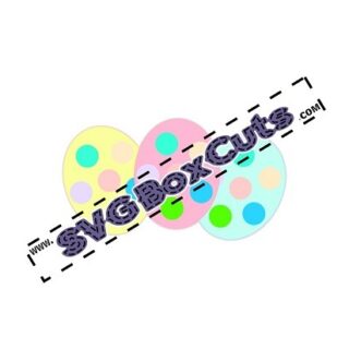 SVG Easter Eggs - PNG and JPG included