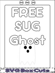 FREE SVG Ghost / Halloween Ghost - PNG & JPG included