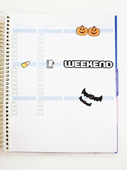 FREE Halloween Bat Printable Planner Stickers page 2b