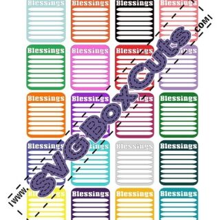 Printable Blessings Planner Stickers - Version 2