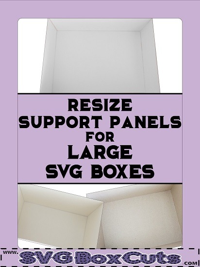 How To Resize Support Panels for Large SVG Boxes