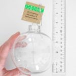 Large Dollar Tree Ball Ornament Height