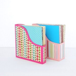 SVG 6x6 Paper Storage Boxes - Magazine Style