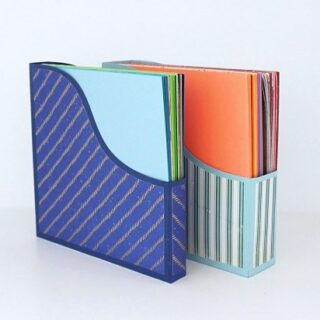 SVG 8x8 Paper Storage Magazine Style Boxes / 8x8 Paper Holder