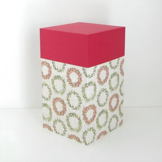 4x4x7 SVG Box Base with 2 inch lid shown