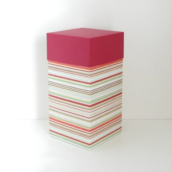4x4x8 SVG Box Base with 2 inch lid shown