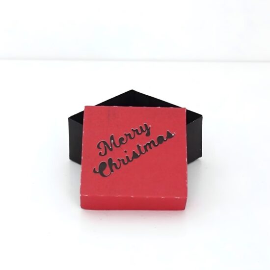 Free SVG Merry Christmas Window Lid Treat Box / Gift Box