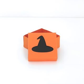 Free SVG Witch Hat Window Lid Treat Box / Gift Box